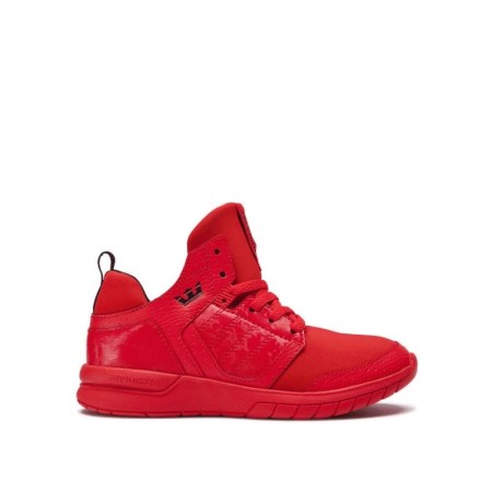 Supra Varsity Method Rød Høye Sneakers Barn [NO-3-T598]